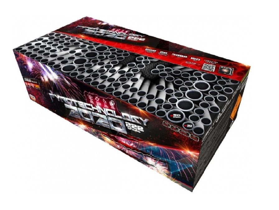 Sestavený ohňostroj PYROTECHNOLOGY 222 ran 30/50mm